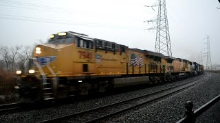 Trains In Extreme Weather Before Christmas, Railfanning, Bridgewater-Bound Brook, NJ Dec 16-23, 2017