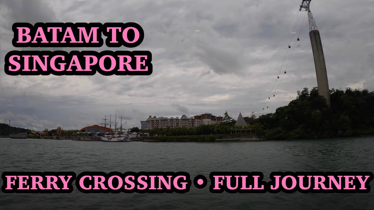 Batam to Singapore Ferry Crossing | Full journey in 4K