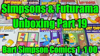 Unboxing Simpsons + Futurama Toys + Collectibles - Part 19 - Bart Simpson Comics 1 - 100