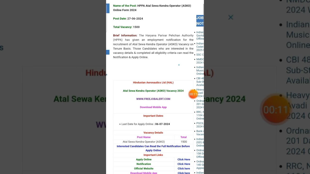 HPPA Atal Seva Kendra Operator Posts