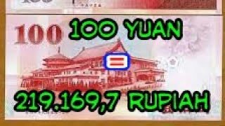 TERKUAK! 100 yuan berapa rupiah