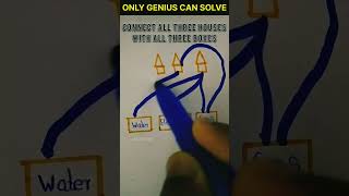 ONLY A GENIUS CAN SOLVE THIS : Connect Three Houses With Three Boxes| #shorts #viral #game #trending screenshot 5