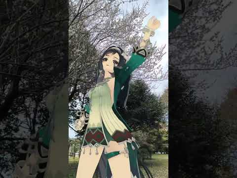 【白梅 愛包 All】ふと気がつけば 梅の花  原神の裸足のニィロウと藍硯（らんやん）が「愛包ダンスホール」【原神 AR ダンス  HIMEHINA】