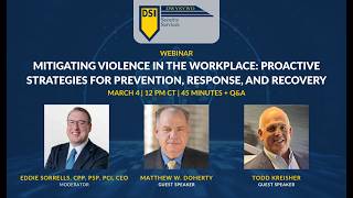 Mitigating Violence in the Workplace | Proactive Strategies for Prevention, Response & Recovery