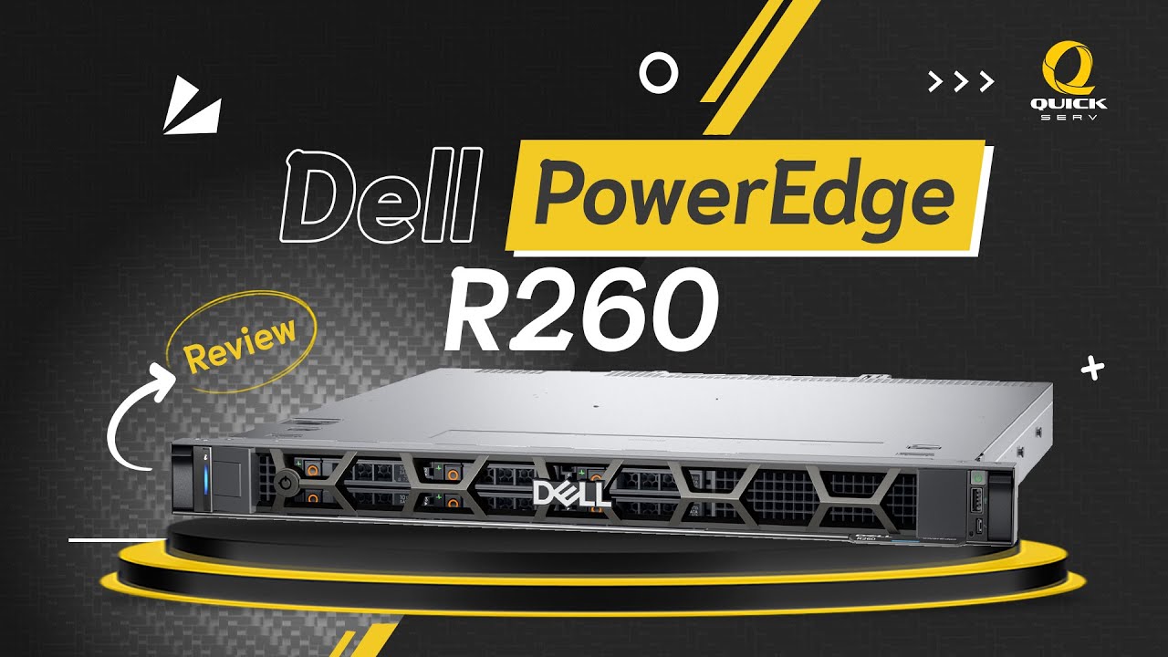 รีวิว - Dell PowerEdge R260 เซิร์ฟเวอร์ 1U รุ่นเริ่มต้น ราคาคุ้มค่า รองรับ DDR5 + Xeon Gen ใหม่