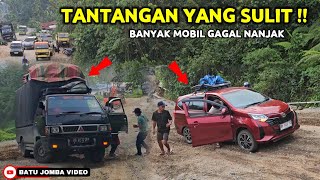 Worst Situation‼️ Car Fails to Go Uphill Almost Overturns - Bus Reverses on Steep Incline