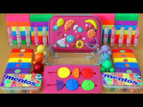 Mixing”<strong>Fruit</strong>” Eyeshadow and Makeup,parts,glitter Into <strong>Slime</strong>!Satisfying <strong>Slime</strong> Video!★ASMR★