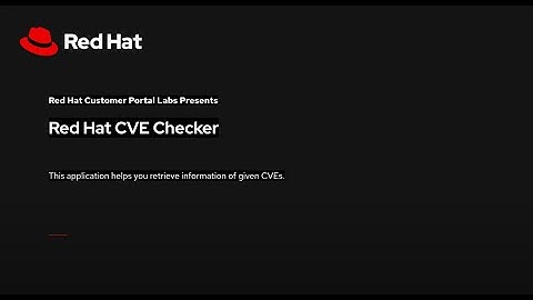 Red Hat CVE Checker