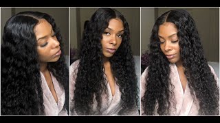Beginner Friendly 6×6 Pre Plucked Deep Wave Lace Front Wig  180% Density | Tinashe Hair