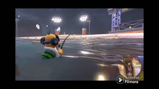 Mario Kart World - All NPC Characters Falling in Chocolate