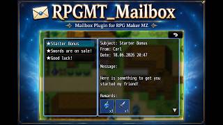 RPGMT Mailbox - Mailbox & Reward System Plugin for RPG Maker MZ