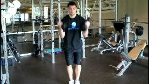 DB Burpee w Bicep Curl and Shoulder Press