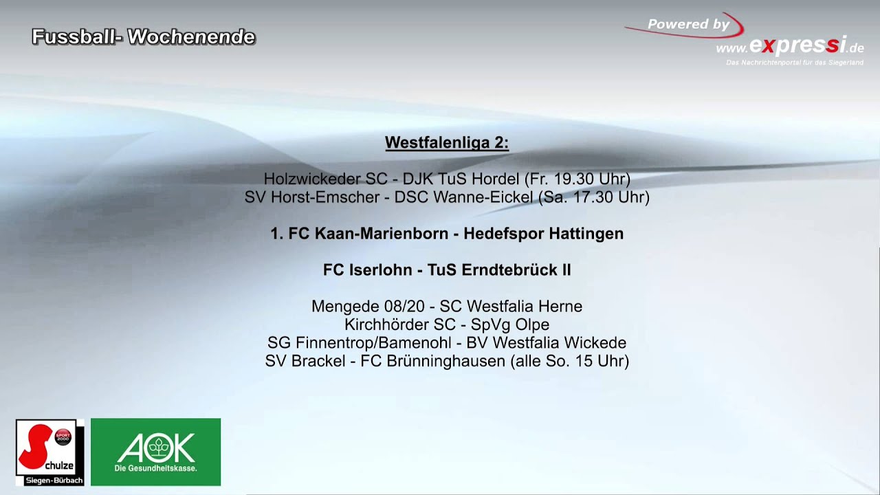Vorschau Fussballwochenende 02 10 2015 04 10 2015 Youtube