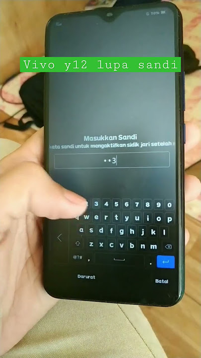 Masuk service hp vivo Y12 lupa sandi, semoga berhasil,