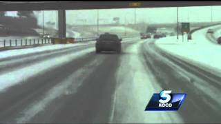 Crews continue working on roads