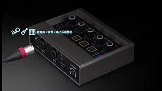 TEYU Q-16 Audio Interface Sound Card 16-bit/48KHz Converter Electric