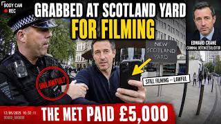 🚨 An Inspector Grabbed Him for Filming Outside Scotland Yard — So He Sued the Met (Solicitor)
