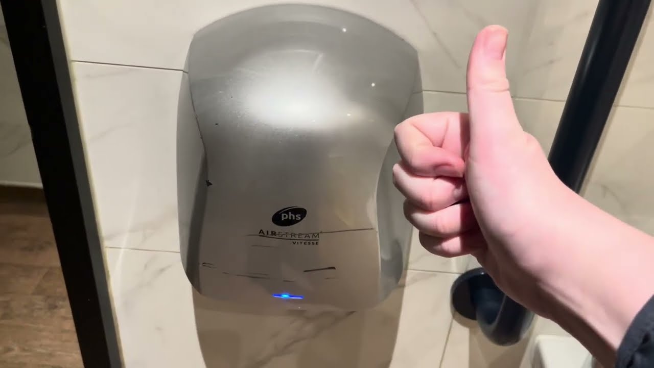 PHS Airstream Vitesse Hand Dryer in the Disabled Toilet in The Chevalier Inn - JD Wetherspoon 