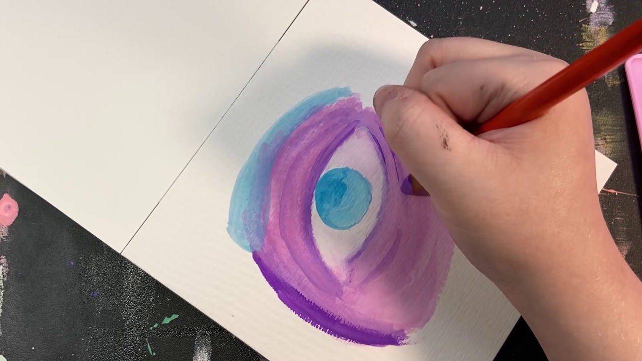 My first time painting with gouache - YouTube