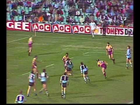 1989  cronulla sharks vs brisbane broncos try