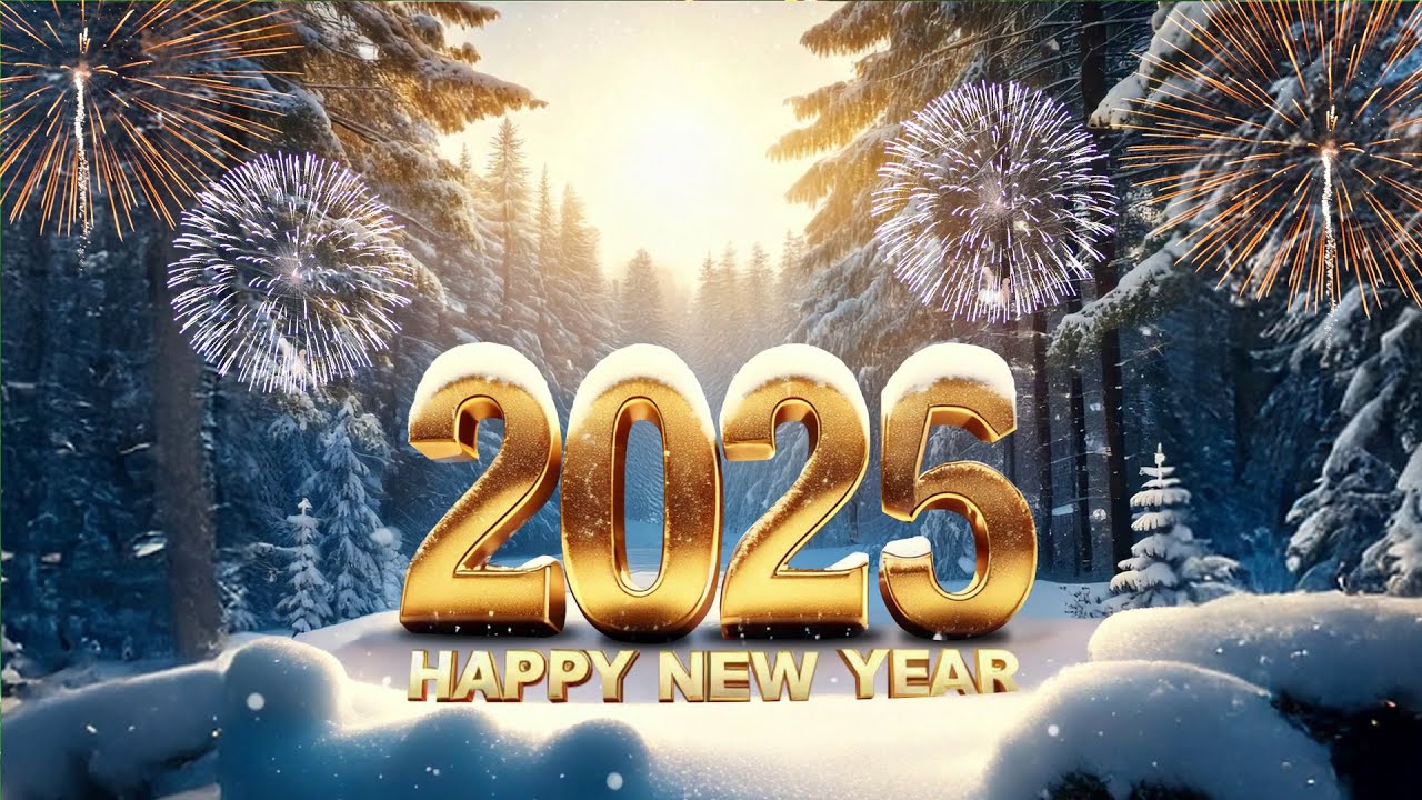 Happy New Year 2025 Best Video Snow Greetings | Premium Festive Wishes ...