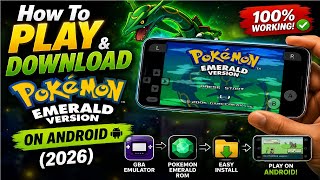 How To Play And Download Pokemon Emerald On Android (2026) | Mobile Me Pokemon Emerald Kaise Khele screenshot 1