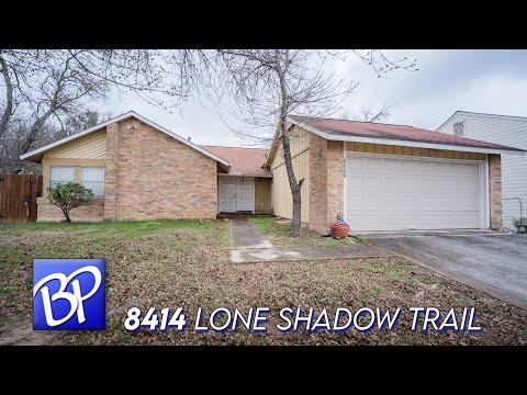 8414 Lone Shadow Trail, Converse, TX home video tour