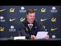 Cal Football: Travers Family Head Football Coach Justin Wilcox Postgame Presser vs. UNC (10.17.2025)