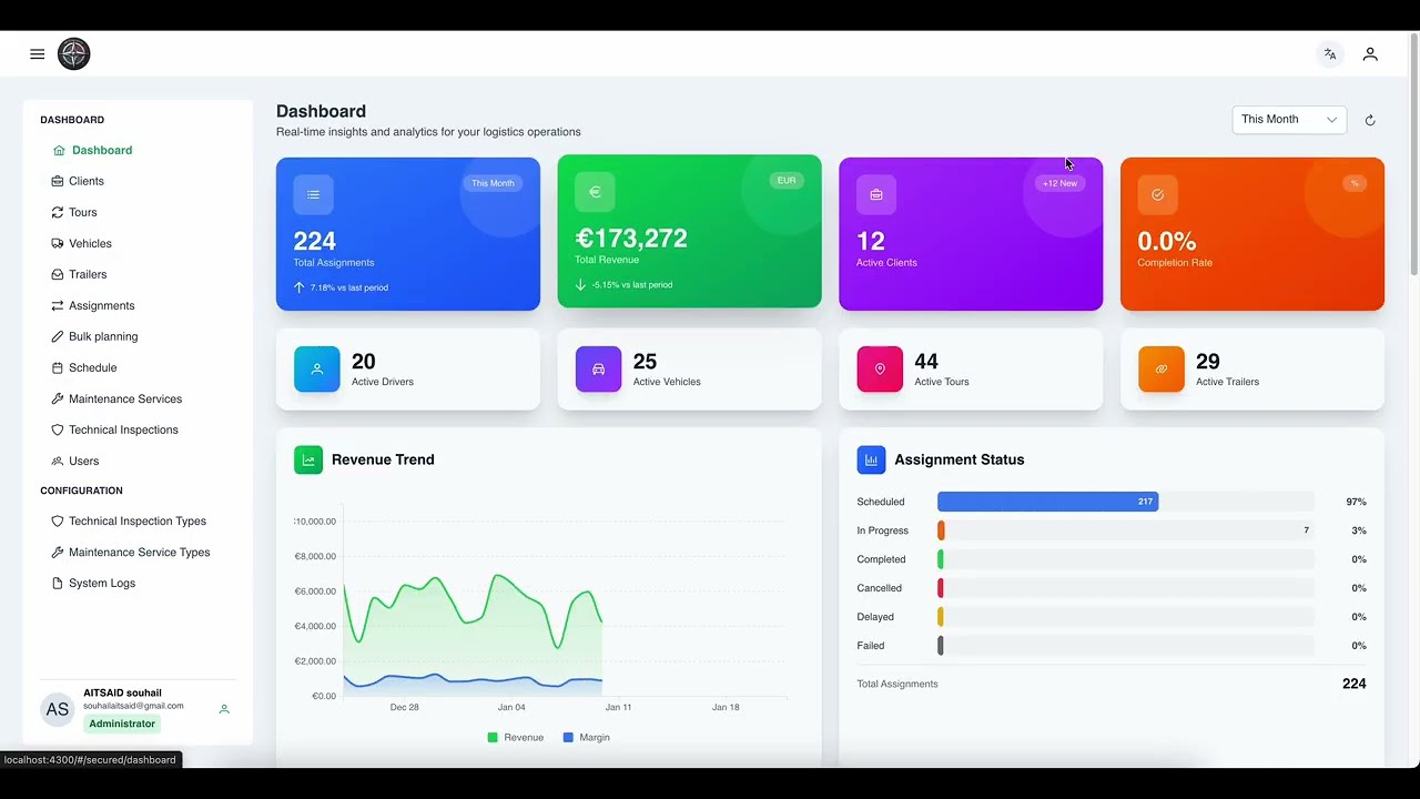 E-Transport software