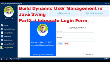 Part 26 — Java Swing Library System | (Part 3) User Management Module – Login in Java Swing & MySQL