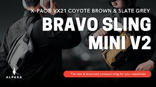 ALPAKA Bravo Sling Mini V2 - VX21 Coyote Brown & Slate Grey