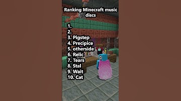 top 10 ranking minecraft music discs (the text at the top might still be off centre btw idk :)
