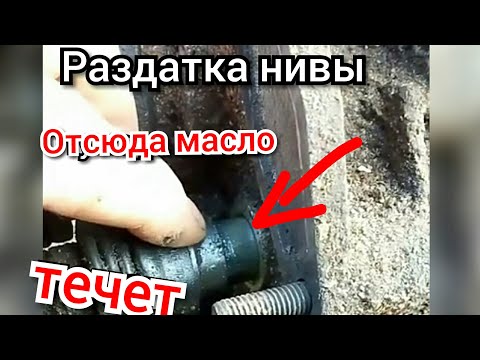 Нива раздатка откуда масло течет.