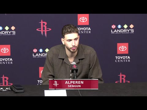 Postgame Press Conference by Alperen Sengun vs Portland Trailblazers