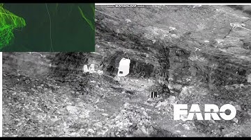 FARO Focus 3D laser scanner scanning Undeground Mines.