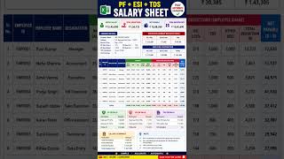 Automatic Salary Sheet in Excel 🔥📊