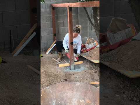 Video: I built a modern privacy fence to hide my pool equipment! ?