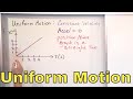 16 - Uniform Motion in Physics, Part 1
