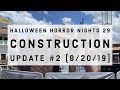 Halloween Horror Nights 29 Construction Update #2 | Universal Studios Florida  | (8-20-19)