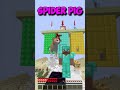 Pro vs spider pig vs cat minecraft parkour  choose wisely shorts minecraft gaming