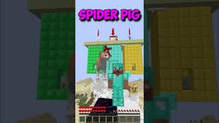 Pro Vs Spider Pig Vs Cat: Minecraft Parkour - Choose Wisely! #Shorts #Minecraft #Gaming