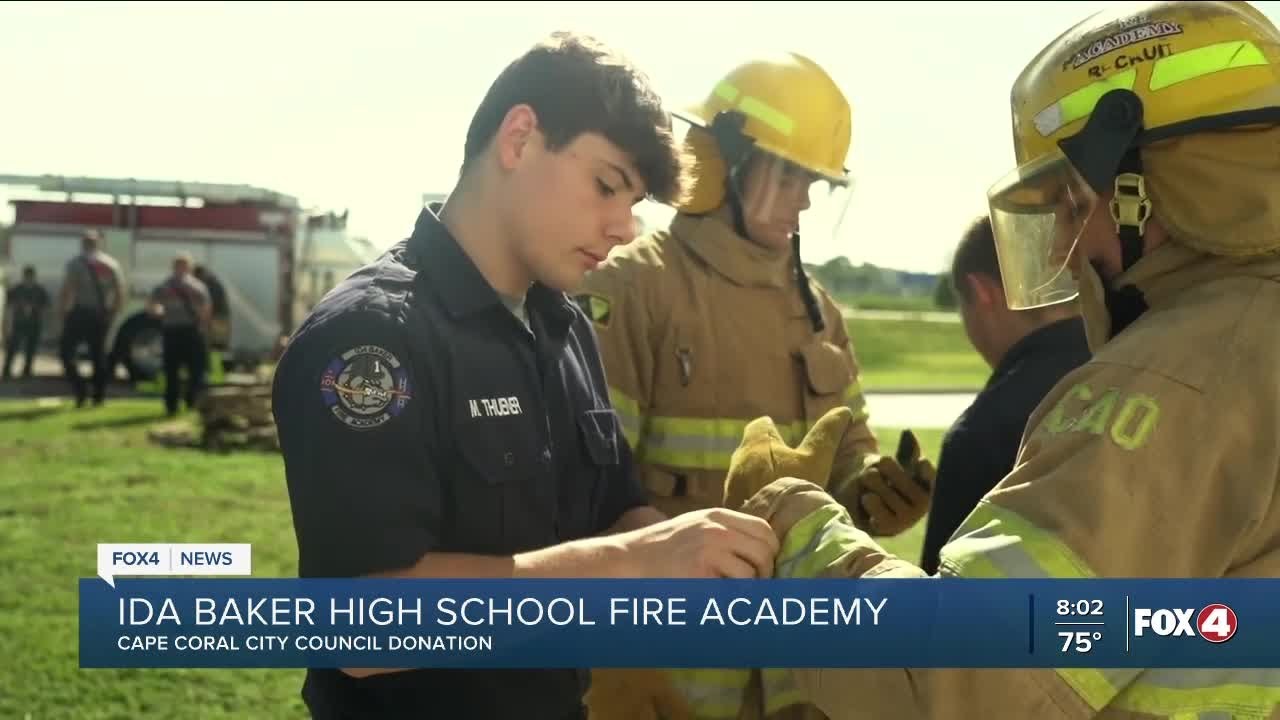 Cape Coral Fire Department donates old equipment to local high school training program
