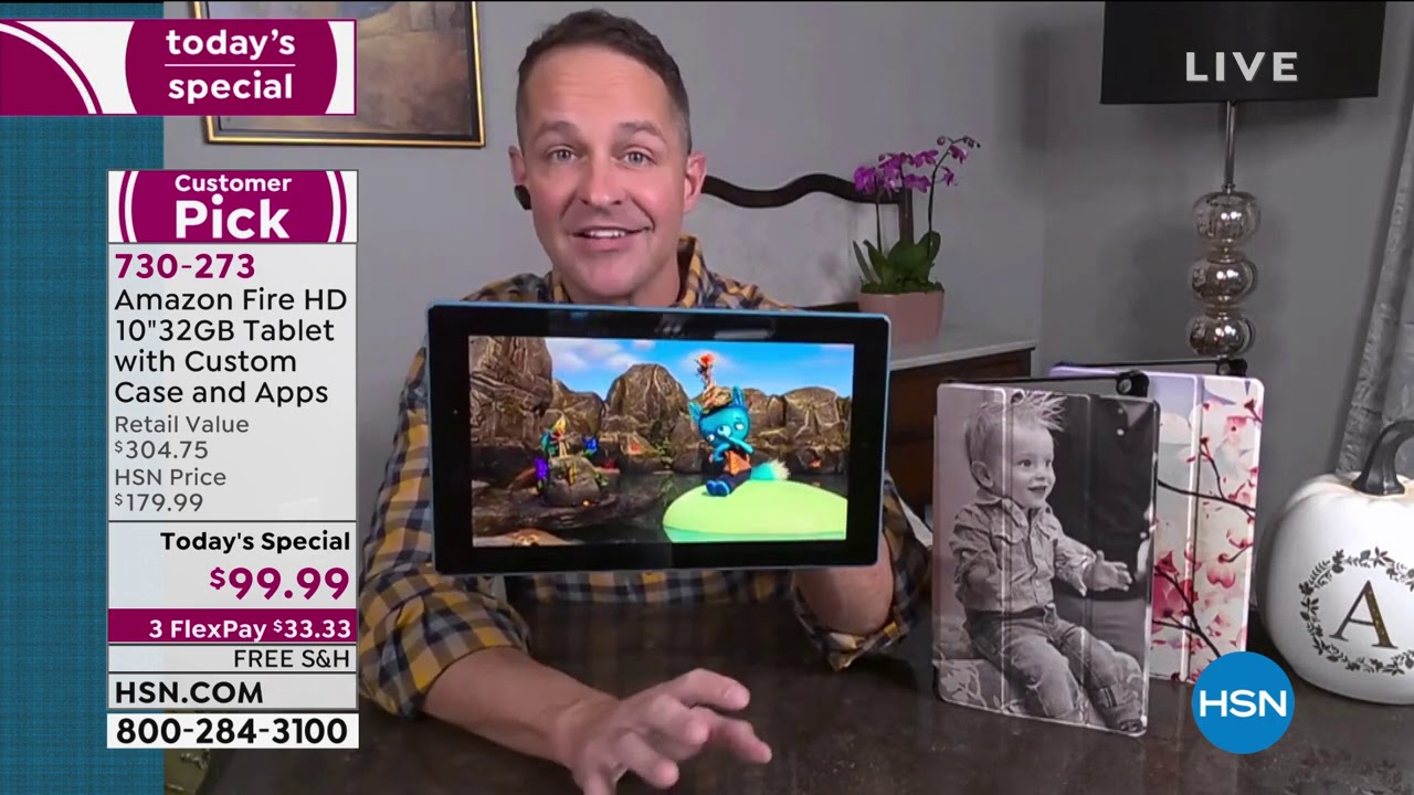 Amazon Fire HD 10 32GB Tablet with Custom Case and Apps - YouTube