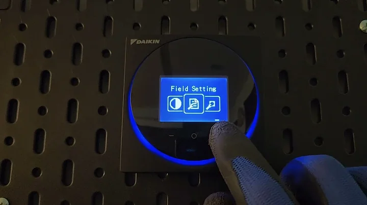 How to set Daikin VRV indoor Group Address using wired controller BRC1H62
