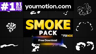Cartoon Smoke Elements - Hand-Drawn Smoke FX (Ae) Free