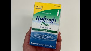 Refresh Plus Lubricant Eye Drops Unboxing! (part 2)