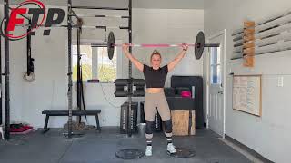Low Hang Power Snatch onto Plates