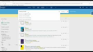 Searching OneSearch for Chemistry Books/Ebooks