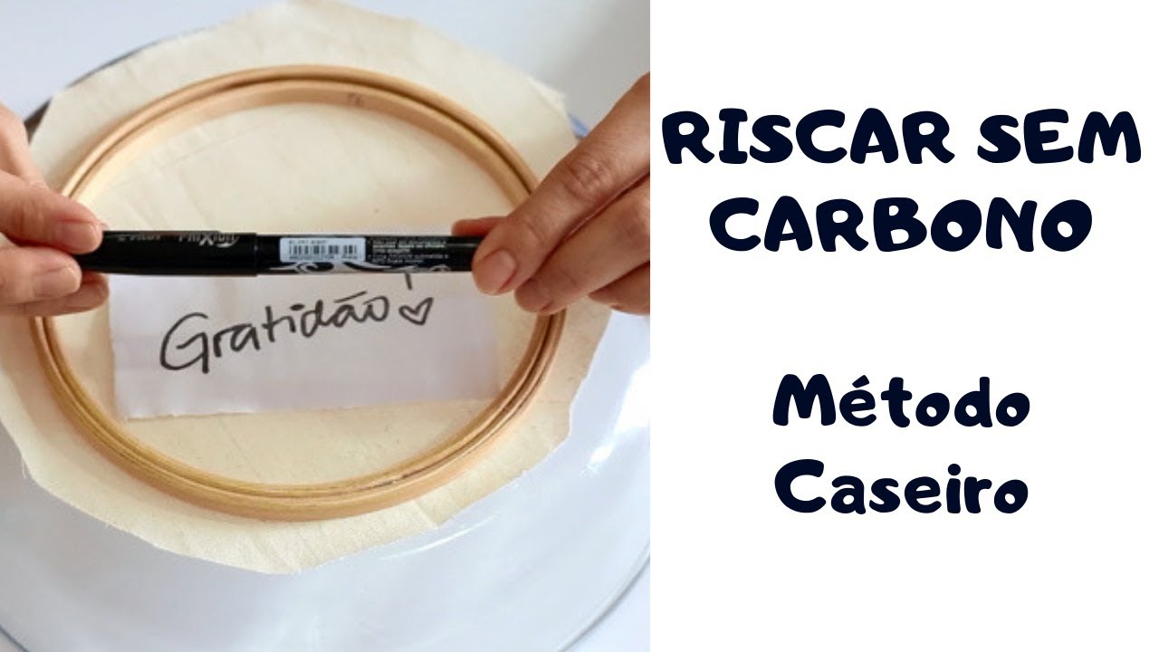 RISCAR desenho SEM CARBONO técnica caseira