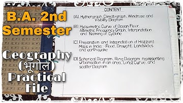 B.A. SEMESTER 2 GEOGRAPHY PRACTICAL FILE 📒 | BBMKU